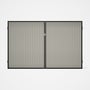 Good Neighbour® CGI Gate Premium .35 BMT Double 2.1m High Sheet: Off White, Frame: Ebony