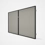 Good Neighbour® CGI Gate Premium .35 BMT Double 2.1m High Sheet: Off White, Frame: Ebony