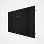 Good Neighbour® CGI Gate Premium .35 BMT Double 2.1m High Sheet: Slate Grey, Frame: Ebony