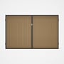 Good Neighbour® CGI Gate Premium .35 BMT Double 2.1m High Sheet: Wheat, Frame: Ebony