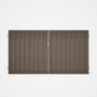 Good Neighbour® Superdek® Double Gate Standard .32 BMT 1.8m High Sheet: Beige, Frame: Beige