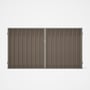 Good Neighbour® Superdek® Double Gate Standard .32 BMT 1.8m High Sheet: Beige, Frame: Birch