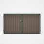 Good Neighbour® Superdek® Double Gate Standard .32 BMT 1.8m High Sheet: Beige, Frame: Caulfield Gree