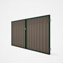 Good Neighbour® Superdek® Double Gate Standard .32 BMT 1.8m High Sheet: Beige, Frame: Caulfield Gree
