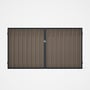 Good Neighbour® Superdek® Double Gate Standard .32 BMT 1.8m High Sheet: Beige, Frame: Dark Stone