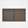 Good Neighbour® Superdek® Double Gate Standard .32 BMT 1.8m High Sheet: Beige, Frame: Ebony