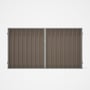 Good Neighbour® Superdek® Double Gate Standard .32 BMT 1.8m High Sheet: Beige, Frame: Gull Grey