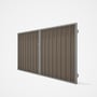 Good Neighbour® Superdek® Double Gate Standard .32 BMT 1.8m High Sheet: Beige, Frame: Gull Grey