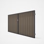 Good Neighbour® Superdek® Double Gate Standard .32 BMT 1.8m High Sheet: Beige, Frame: Granite