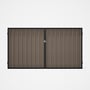 Good Neighbour® Superdek® Double Gate Standard .32 BMT 1.8m High Sheet: Beige, Frame: Gun Metal Grey