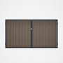 Good Neighbour® Superdek® Double Gate Standard .32 BMT 1.8m High Sheet: Beige, Frame: Mountain Blue