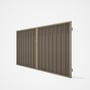 Good Neighbour® Superdek® Double Gate Standard .32 BMT 1.8m High Sheet: Beige, Frame: Merino