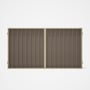 Good Neighbour® Superdek® Double Gate Standard .32 BMT 1.8m High Sheet: Beige, Frame: Primrose