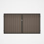 Good Neighbour® Superdek® Double Gate Standard .32 BMT 1.8m High Sheet: Beige, Frame: Slate Grey