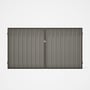 Good Neighbour® Superdek® Double Gate Standard .32 BMT 1.8m High Sheet: Birch, Frame: Banyan Brown