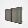 Good Neighbour® Superdek® Double Gate Standard .32 BMT 1.8m High Sheet: Birch, Frame: Banyan Brown