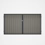 Good Neighbour® Superdek® Double Gate Standard .32 BMT 1.8m High Sheet: Birch, Frame: Dark Stone
