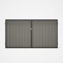 Good Neighbour® Superdek® Double Gate Standard .32 BMT 1.8m High Sheet: Birch, Frame: Ebony