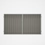 Good Neighbour® Superdek® Double Gate Standard .32 BMT 1.8m High Sheet: Birch, Frame: Gull Grey