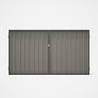 Good Neighbour® Superdek® Double Gate Standard .32 BMT 1.8m High Sheet: Birch, Frame: Granite