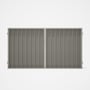 Good Neighbour® Superdek® Double Gate Standard .32 BMT 1.8m High Sheet: Birch, Frame: Off White