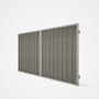 Good Neighbour® Superdek® Double Gate Standard .32 BMT 1.8m High Sheet: Birch, Frame: Off White
