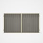Good Neighbour® Superdek® Double Gate Standard .32 BMT 1.8m High Sheet: Birch, Frame: Primrose
