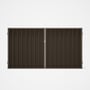 Good Neighbour® Superdek® Double Gate Standard .32 BMT 1.8m High Sheet: Banyan Brown, Frame: Beige