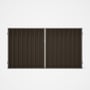 Good Neighbour® Superdek® Double Gate Standard .32 BMT 1.8m High Sheet: Banyan Brown, Frame: Birch