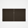 Good Neighbour® Superdek® Double Gate Standard .32 BMT 1.8m High Sheet: Banyan Brown, Frame: Banyan 