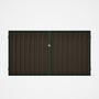Good Neighbour® Superdek® Double Gate Standard .32 BMT 1.8m High Sheet: Banyan Brown, Frame: Caulfie