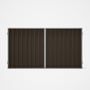 Good Neighbour® Superdek® Double Gate Standard .32 BMT 1.8m High Sheet: Banyan Brown, Frame: Gull Gr