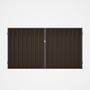 Good Neighbour® Superdek® Double Gate Standard .32 BMT 1.8m High Sheet: Banyan Brown, Frame: Granite