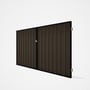 Good Neighbour® Superdek® Double Gate Standard .32 BMT 1.8m High Sheet: Banyan Brown, Frame: Gun Met
