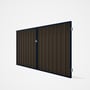Good Neighbour® Superdek® Double Gate Standard .32 BMT 1.8m High Sheet: Banyan Brown, Frame: Mountai
