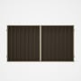 Good Neighbour® Superdek® Double Gate Standard .32 BMT 1.8m High Sheet: Banyan Brown, Frame: Merino