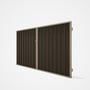 Good Neighbour® Superdek® Double Gate Standard .32 BMT 1.8m High Sheet: Banyan Brown, Frame: Merino
