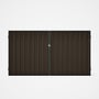 Good Neighbour® Superdek® Double Gate Standard .32 BMT 1.8m High Sheet: Banyan Brown, Frame: Slate G