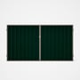 Good Neighbour® Superdek® Double Gate Standard .32 BMT 1.8m High Sheet: Caulfield Green, Frame: Beig