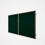 Good Neighbour® Superdek® Double Gate Standard .32 BMT 1.8m High Sheet: Caulfield Green, Frame: Beig