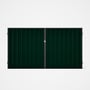 Good Neighbour® Superdek® Double Gate Standard .32 BMT 1.8m High Sheet: Caulfield Green, Frame: Ebon