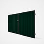 Good Neighbour® Superdek® Double Gate Standard .32 BMT 1.8m High Sheet: Caulfield Green, Frame: Ebon