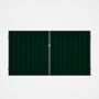 Good Neighbour® Superdek® Double Gate Standard .32 BMT 1.8m High Sheet: Caulfield Green, Frame: Gran