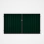 Good Neighbour® Superdek® Double Gate Standard .32 BMT 1.8m High Sheet: Caulfield Green, Frame: Slat