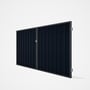 Good Neighbour® Superdek® Double Gate Standard .32 BMT 1.8m High Sheet: Dark Stone, Frame: Granite