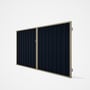 Good Neighbour® Superdek® Double Gate Standard .32 BMT 1.8m High Sheet: Dark Stone, Frame: Merino