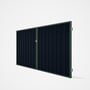 Good Neighbour® Superdek® Double Gate Standard .32 BMT 1.8m High Sheet: Dark Stone, Frame: Rivergum
