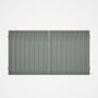 Good Neighbour® Superdek® Double Gate Standard .32 BMT 1.8m High Sheet: Gull Grey, Frame: Birch