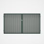 Good Neighbour® Superdek® Double Gate Standard .32 BMT 1.8m High Sheet: Gull Grey, Frame: Caulfield 