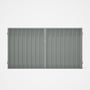 Good Neighbour® Superdek® Double Gate Standard .32 BMT 1.8m High Sheet: Gull Grey, Frame: Gull Grey